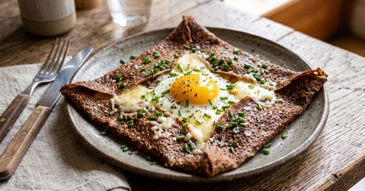 Maison direction — a golden savory galette